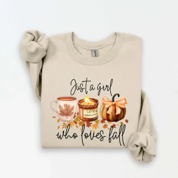 Just A Girl Who Loves Fall Sweatshirt