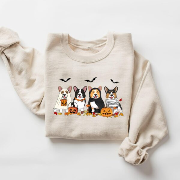 Halloween Corgi Ghost Dog Sweatshirt