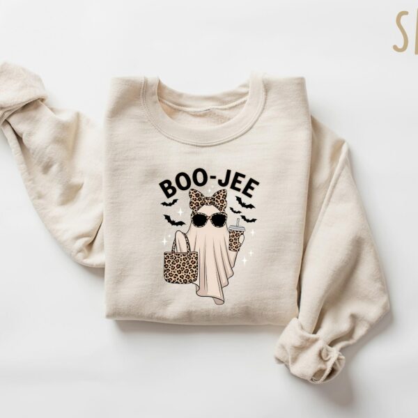 Boo-Jee Ghost Leopard Ghost Sweatshirt