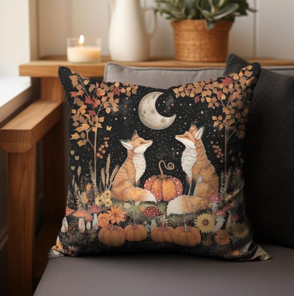 Fall Fox Home Decor Accent Pillow