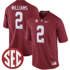 Ryan Williams Alabama Crimson Tide Football Crimson Alumni Stitched Jersey w/ SEC Patch